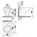 Подвесной унитаз Jika (Джика) Olymp (Олимп) 2061.1 c горизонтальным выпуском для ванной комнаты и туалета