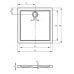 Акриловый прямоугольный душевой поддон Riho (Рихо) 248/249 80*80 см для душевой шторки в ванной комнате