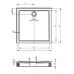 Акриловый прямоугольный душевой поддон Riho (Рихо) 276 180*90 см для душевой шторки в ванной комнате