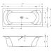 Прямоугольная акриловая ванна Riho (Рихо) Linares 180*80 см