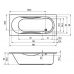 Прямоугольная акриловая ванна Riho (Рихо) Castor (Кастор) 180*80 см для ванной комнаты