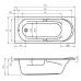 Прямоугольная акриловая ванна Riho (Рихо) Future 170*75 (Фьючур)