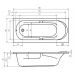 Прямоугольная акриловая ванна Riho (Рихо) Future 180*80 (Фьючур)