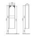Высокий шкаф Vitra (Витра) System Fit (Систем Фит) 54284 для ванной комнаты