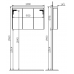 Зеркало-шкаф Vitra (Витра) System Fit (Систем Фит) 53929 100 см для ванной комнаты