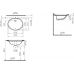 Раковина-умывальник Vitra (Витра) Arkitekt (Аркитект) 6031B003-0012, 57 см для ванной комнаты