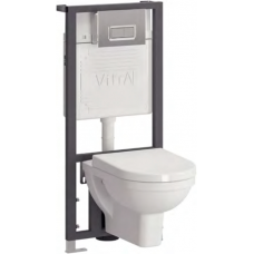 Комплект Vitra (Витра) Form 300 9812B003-7203: унитаз с инсталляцией и кнопкой смыва