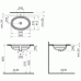 Раковина-умывальник Vitra (Витра) Efes (Эфес) 5800B003-0012, 54 см для ванной комнаты