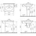 Раковина-умывальник Vitra (Витра) Form 500 (Форм 500) 4297B003-0001, 65 см для ванной комнаты