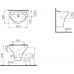 Раковина-умывальник Vitra (Витра) Arkitekt (Аркитект) 6037B032-0001, 55 см для ванной комнаты