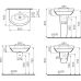 Раковина-умывальник Vitra (Витра) Form 500 (Форм 500) 4293B003-0001, 60 см для ванной комнаты