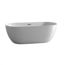 Lounge Oval Ванна 170х75 см акриловая белый/медь Finish Studio медь (100282097)