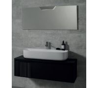 Arquitect Комплект мебели 120 см (тумба+зеркало+бра+раковина+смеситель+донный клапан+сифон) черный