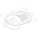 Мойка для кухни Zorg Glass GL-7851-OV-BLACK-GRAFIT графит