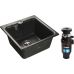 Комплект  Мойка для кухни GranFest Practik GF-P420 черный + Измельчитель отходов Bort Master Eco