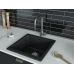 Комплект  Мойка для кухни Granula GR-4451 черный + Смеситель STWORKI by Damixa Stworki HSTW07100 для кухонной мойки, никель