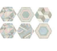 Керамическая плитка DUNE Portland Hexagon Deco 21,5x25