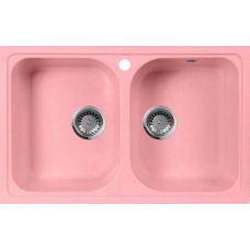 Мойка для кухни AquaGranitEx M-15 розовая