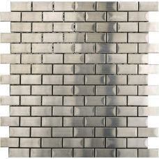 Mosaico Brick Acero 2x4 29,5x28x0,8