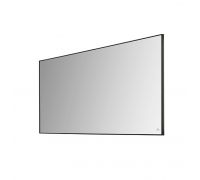 Square Зеркало 120x60 см в алюминиевой раме черное с подсветкой по периметру, подогревом и сенсором