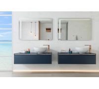 Lounge Blue Комплект мебели (тумба+раковина+зеркало)