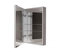 Smart Cabinets Шкаф 50x75x13,5 см подвесной с одной дверцей и полками зеркальный хром