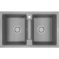 Мойка для кухни Paulmark PM238150-GRM серый металлик