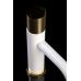 Смеситель Boheme Stick 121-WG.2 для раковины, white touch gold