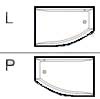 Сторона расположения асимметричной акриловой ванны Vagnerplast - левая или правая